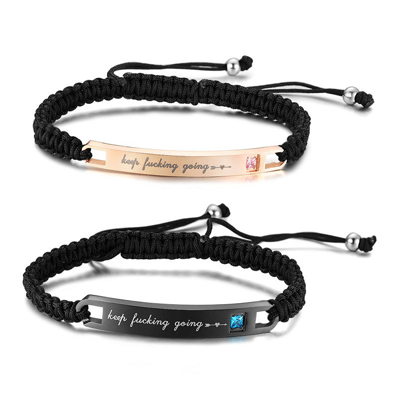 Cute engraved orders bracelets