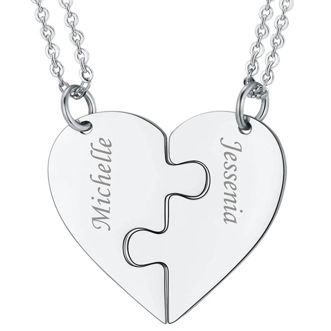 Couples on sale engraved necklaces