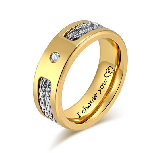 8mm Promise Ring Engravable