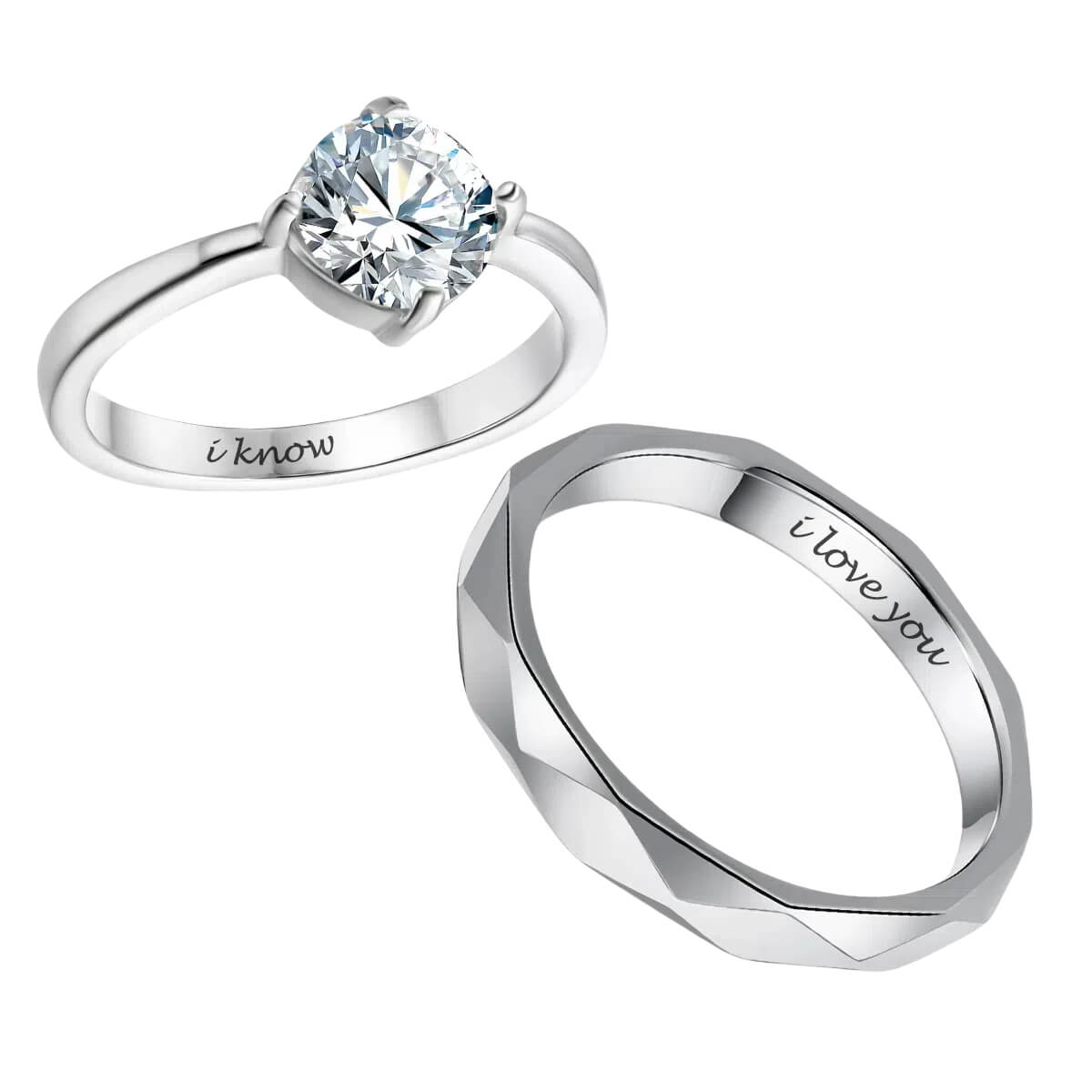 Exquisite Lovers' Beauty Couple Rings