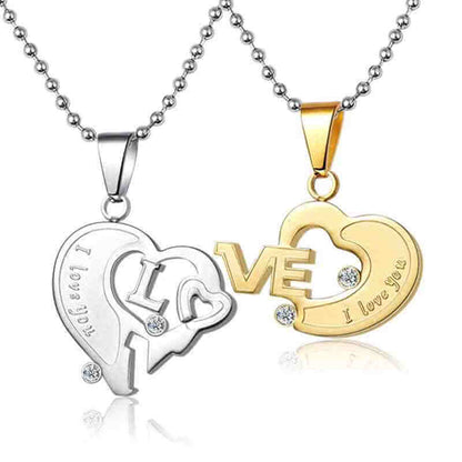 Couple Heart Necklaces