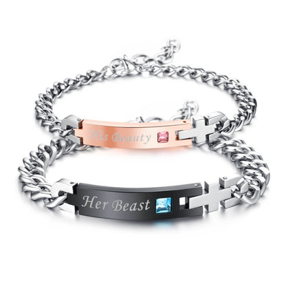 Her Beast & His Beauty Couple Bracelets ( Set)