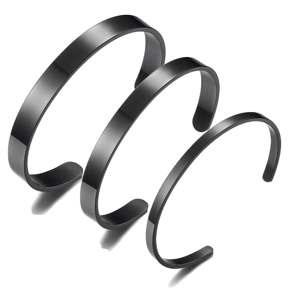 Couple Open Cuff Bracelets for Women and Men