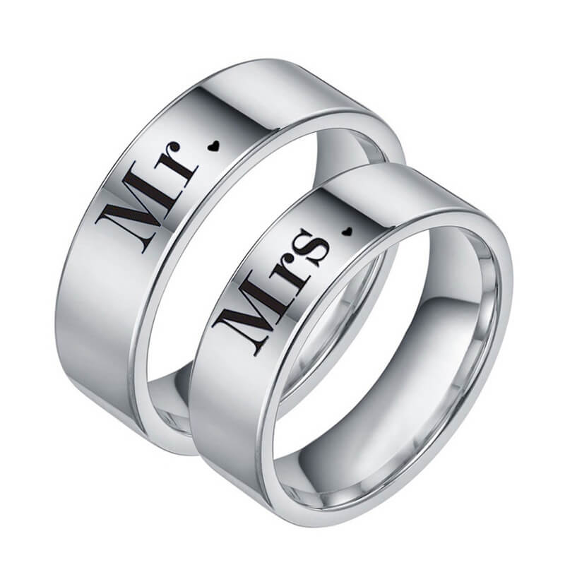 Couple MR.MRS Promise Rings